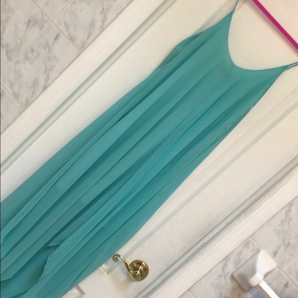 AQUA CHIFFON STYLE MAXI DRESS - Picture 8 of 8